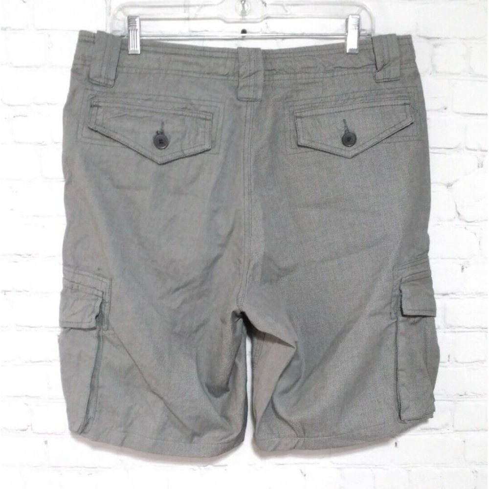 MATCHSTICK Shorts Men XXL 36 Cargo Utility Outdoor Hike Camp Twill Chino Solid - Picture 2 of 5